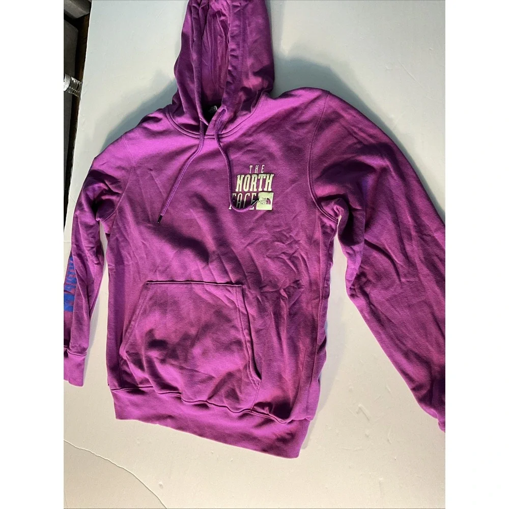 The North Face Men's Purple Hoodie Size Medium